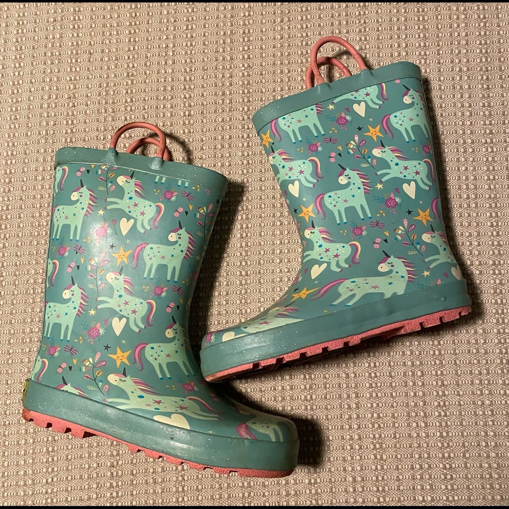 Unicorn rain boots